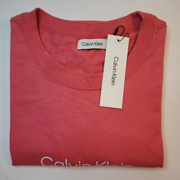 Calvin Klein Men's Relaxed Fit Standard Logo Crewneck Graphic T-Shirt - Picture 5 of 5